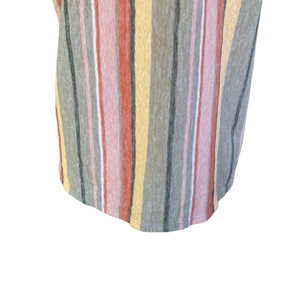 Kim & Cami NWOT Striped Top with Tie Front Small - Picture 8 of 14